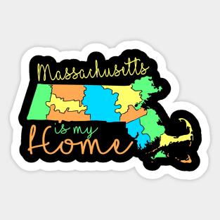 USA state: Massachusetts Sticker